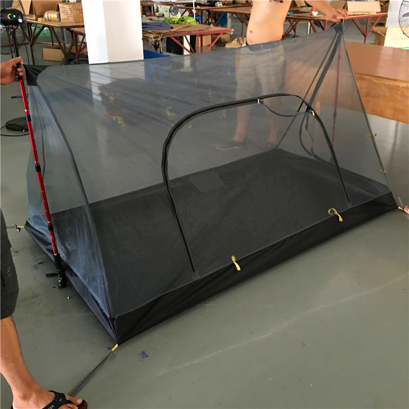 Cheap Goat Tents ST Outdoor Ultralight Summer Mesh 1 2 Person Mosquito Net Camping Tent Hiking Travel Equipment Tents 